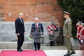 Румен Радев - крал Абдула Втори - посрещане