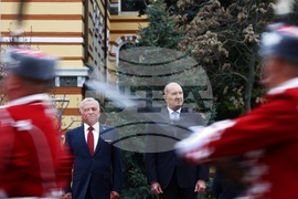 Румен Радев - крал Абдула Втори - посрещане