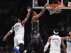 Timberwolves Nets Basketball
