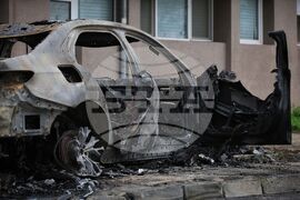 Бургас - изгорели автомобили
