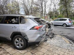 Бургас - изгорели автомобили