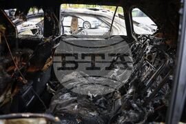 Бургас - изгорели автомобили