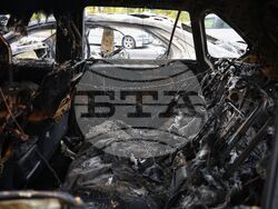 Бургас - изгорели автомобили