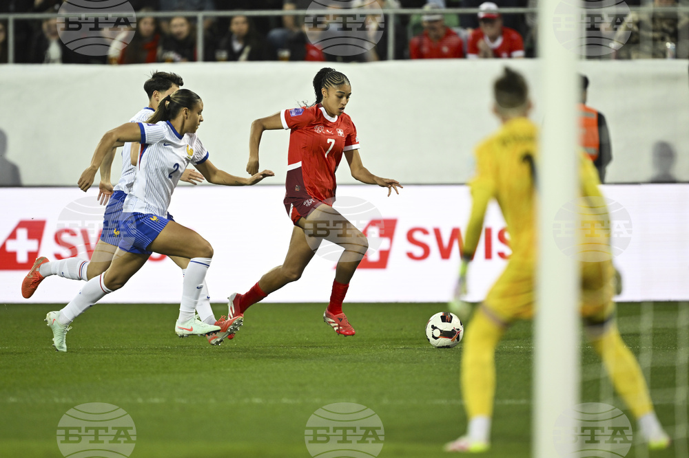Switzerland France Women's Nations League Soccer
