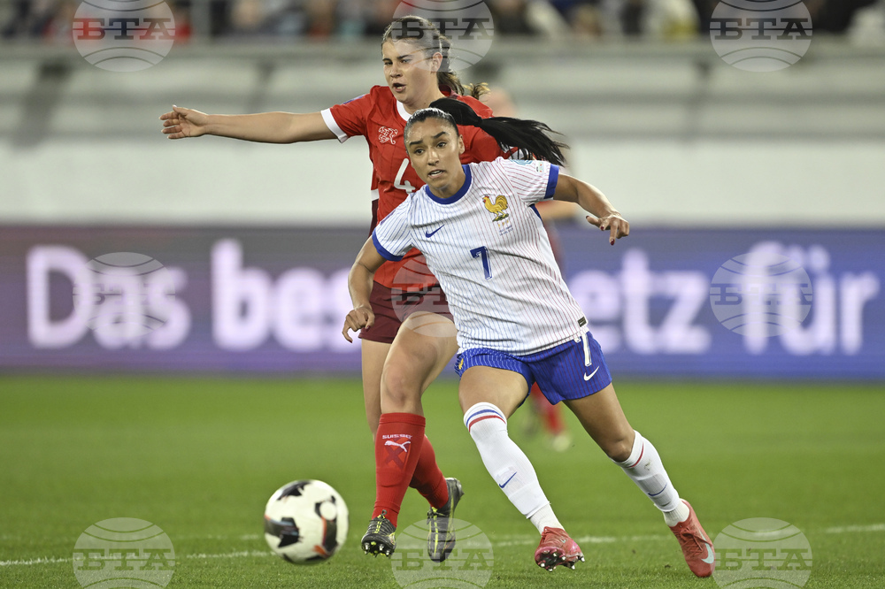Switzerland France Women's Nations League Soccer