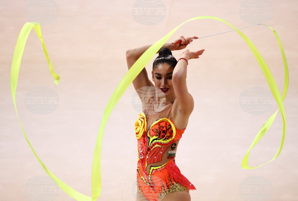 Eva Brezalieva Wins Silver at Rhythmic Gymnastics World Challenge Cup in Portugal
