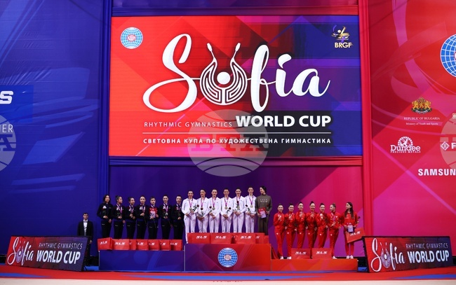 Световна купа по художествена гимнастика - ансамбли - награждаване
