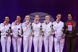 Световна купа по художествена гимнастика - ансамбли - награждаване
