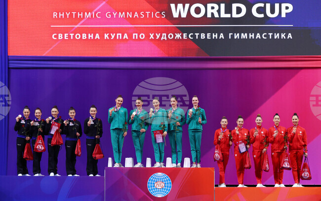 Световна купа по художествена гимнастика - награждаване - ансамбли
