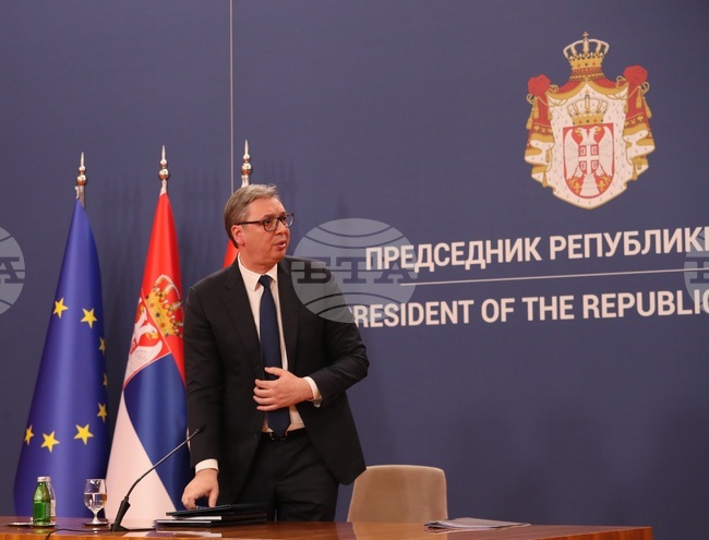 Александър Вучич благодари на гражданите, които участваха в големия митинг в Белград в събота