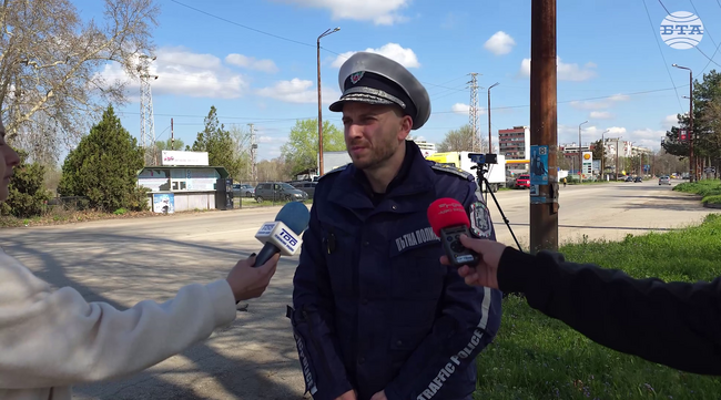 Общо 8900 случая на превишена скорост са регистрирани в област Видин от началото на годината, каза началникът на „Пътна полиция“