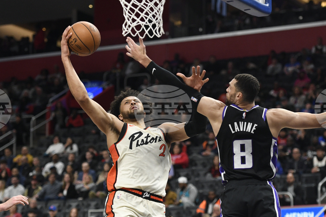 Зак Лавин вкара рекордните си за сезона 43 точки за победата на Сакраменто над Детройт в НБА