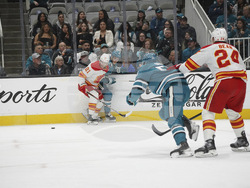 Flames Sharks Hockey