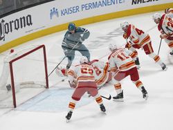 Flames Sharks Hockey