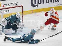 Flames Sharks Hockey