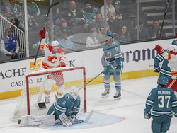 Flames Sharks Hockey