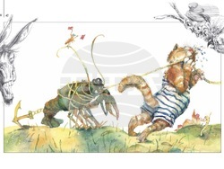 Илюстрации на Виктор Паунов са събрани в книгата „Бестиарий“. Снимка: „Труд“