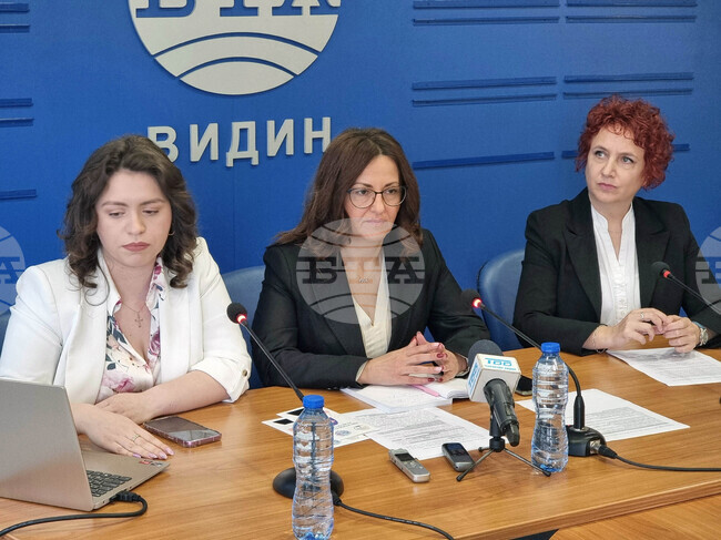 Националния пресклуб на БТА - Видин -  пресконференция - проект - домашно насилие 