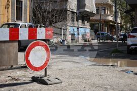 Бургас - улица - ремонт