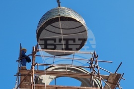 Хасково - църква "Св. Георги" - нов купол и кръст