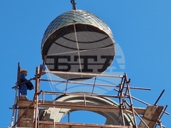 Хасково - църква "Св. Георги" - нов купол и кръст