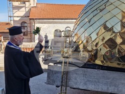 Хасково - църква "Св. Георги" - нов купол и кръст