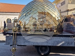 Хасково - църква "Св. Георги" - нов купол и кръст