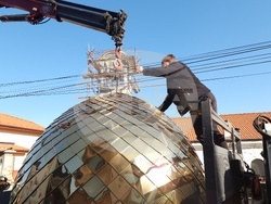 Хасково - църква "Св. Георги" - нов купол и кръст