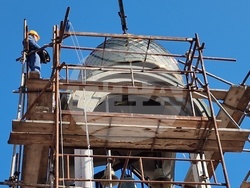 Хасково - църква "Св. Георги" - нов купол и кръст