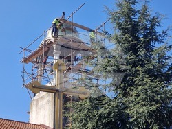 Хасково - църква "Св. Георги" - нов купол и кръст