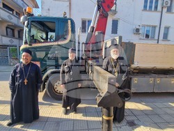 Хасково - църква "Св. Георги" - нов купол и кръст