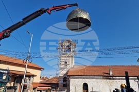 Хасково - църква "Св. Георги" - нов купол и кръст