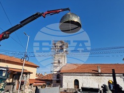 Хасково - църква "Св. Георги" - нов купол и кръст