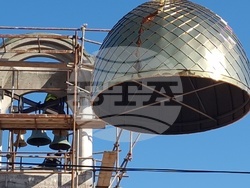 Хасково - църква "Св. Георги" - нов купол и кръст