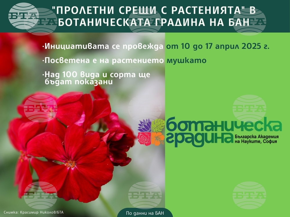„Пролетни срещи с растенията“ в Ботаническата градина на БАН