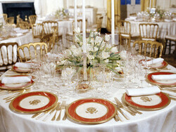 State Dinners White House Ornament