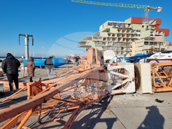 Поморие - строителен кран - инцидент