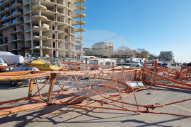 Поморие - строителен кран - инцидент