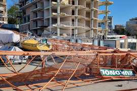 Поморие - строителен кран - инцидент