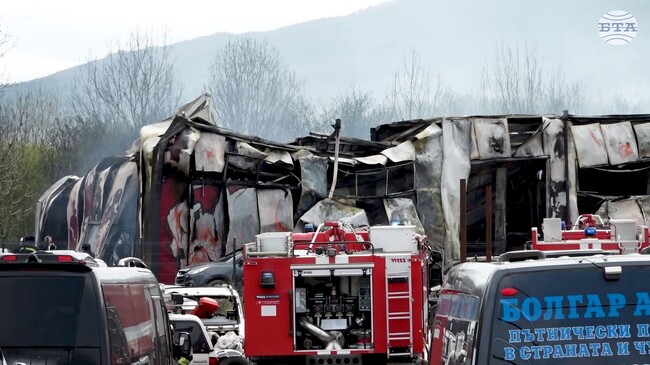 Пожарът в Долни Лозен е потушен, в момента търсим скрити огнища, съобщиха от пожарната