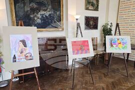 Видин - читалище - изложба - детски рисунки