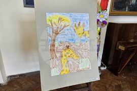 Видин - читалище - изложба - детски рисунки