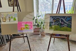 Видин - читалище - изложба - детски рисунки