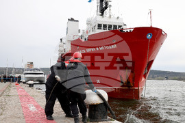 Варна - научноизследователски кораб „Св. св. Кирил и Методий“ - посрещане