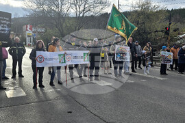 Квартал  "Княжево" - жители - път - протест
