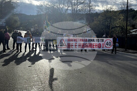 Квартал  "Княжево" - жители - път - протест