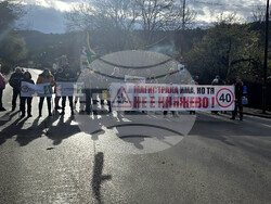 Квартал  "Княжево" - жители - път - протест