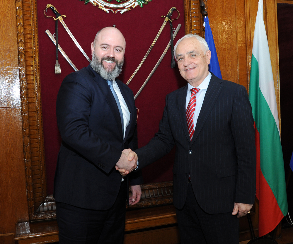 Defence Minister Zapryanov Meets with US Deputy Assistant Secretary of Defense David Baker