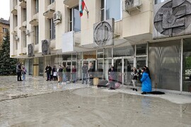 Хасково - протест срещу войната по пътищата