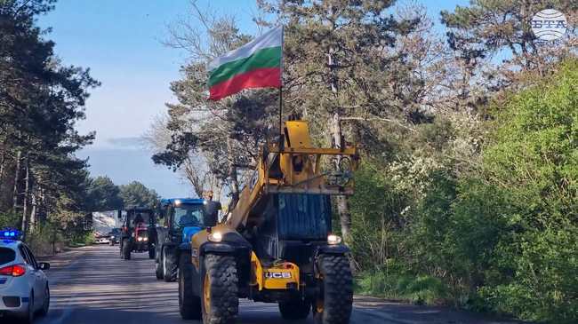 С автошествие жителите на община Генерал Тошево протестираха срещу лошото състояние на пътя до граничния пункт "Йовково"